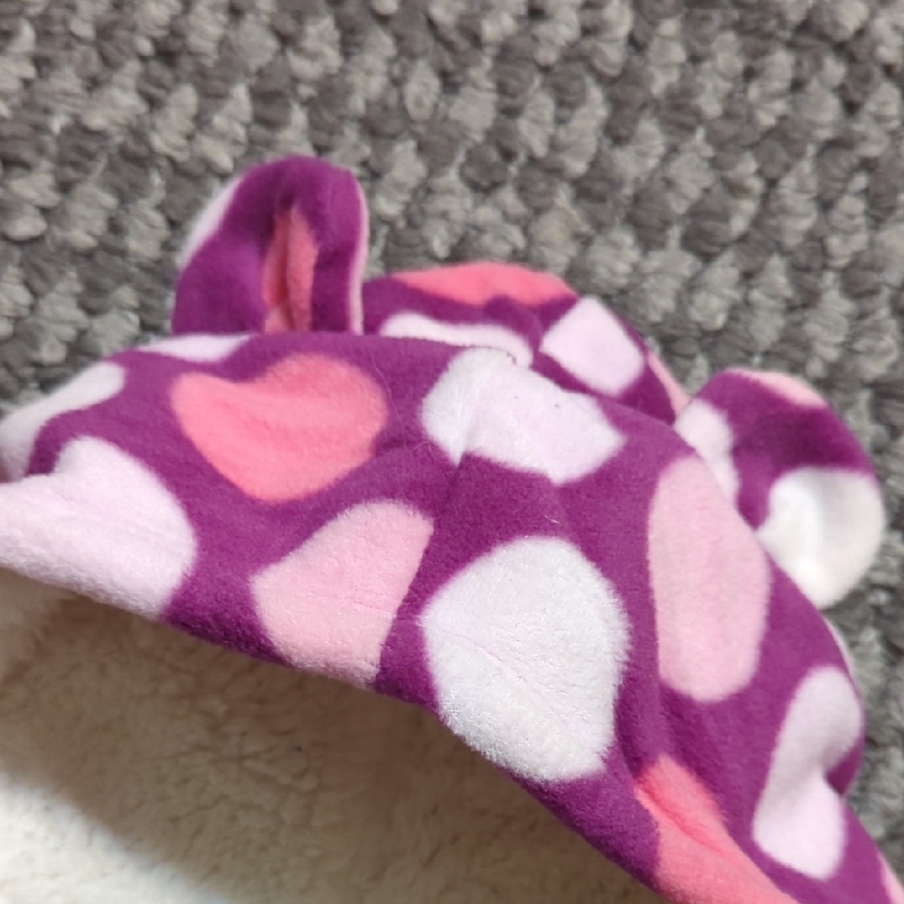 Old Navy Pink and Purple Polka Dot Kids Cold Weather Outdoor Zip Up Cover-up. - Picture 8 of 9